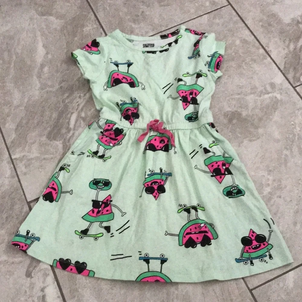 SPOTTED ZEBRA Girls Knit Short-Sleeve Cinch-Waist Dresses | Bundle of Tw…